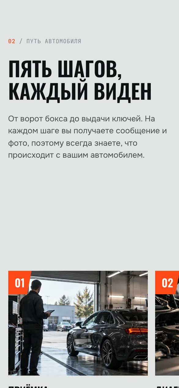 Телефон: заголовок «Пять шагов»
